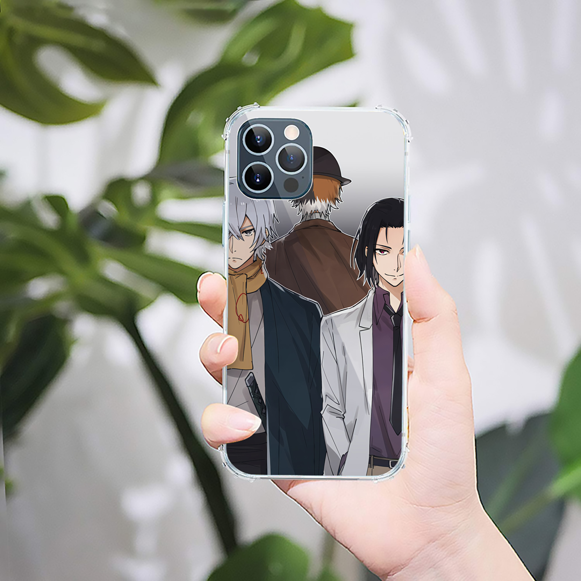 （画像用） 文豪ストレイドッグス Bungo Stray Dogs 【iPhone 12シリーズ対応】透明スマホケース（クリアソフトケース）